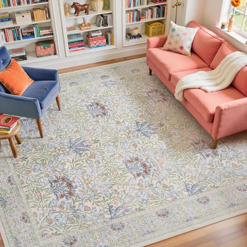 Miniatura 15 de Alfombras lavables con estampado de insectos 5x7, alfombras suaves para sala de estar, alfombra ultradelgada antideslizante moderna para dormitorio