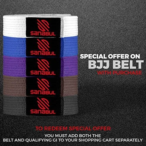 Miniatura 8 de Sanabul Essentials V2 Ultra Light BJJ Jiu Jitsu Gi ver guía especial de tallas