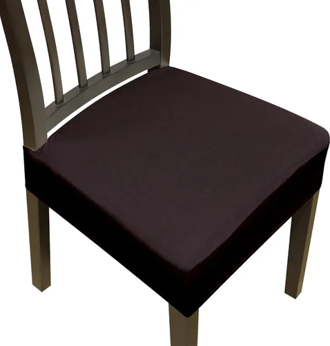 Miniatura 17 de Juego de 4 fundas elásticas para sillas de comedor, fundas para sillas de comedor, fundas para sillas de cocina, fundas de asiento extraíbles y Beige