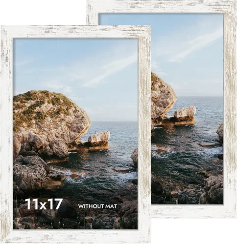 Miniatura 8 de iRahmen - Juego de 2 marcos de fotos de 4 x 6, marco de madera negro con cristal de alta definición, para mostrar fotografías de 3.5 x 5