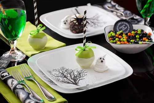 Miniatura 3 de Corelle Vitrelle - Juego de vajilla de 18 piezas para 6 personas, vidrio de triple capa y resistente a las astillas, juego de platos y cuencos