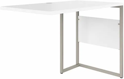 Bush Business Furniture Hybrid 42 W x 24D Escritorio Return/Bridge en blanco