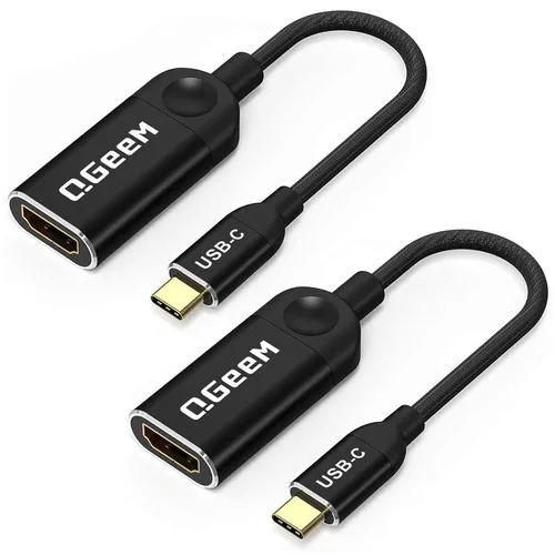 Miniatura 9 de QGeeM Cable adaptador USB C a HDMI 4K, adaptador USB tipo C a HDMI [Thunderbolt 3/4] HDMI para Laptop MacBook Pro/Air, iPhone 15 16 17 Pro max, Dell