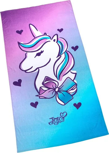 Miniatura 3 de Jay Franco Nickelodeon JoJo Siwa Unicorn Wash - Toalla grande de baño/piscina/playa para niños, con unicornio, toalla de algodón súper suave