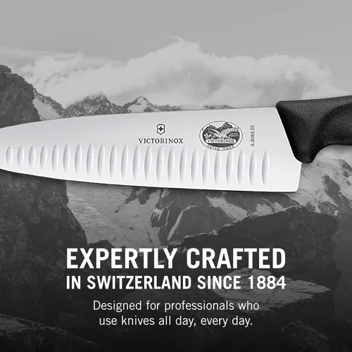 Miniatura 6 de Victorinox Swiss Classic - Cuchillo de chef de 8 pulgadas con borde Granton