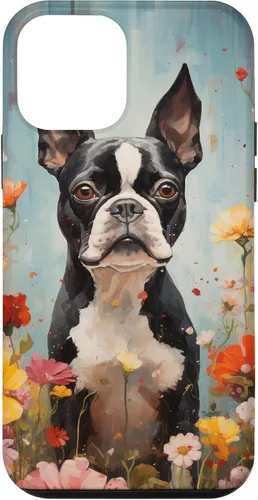 Miniatura 16 de Boston Terrier in Flower Garden Dog Art Lovers Design Case for iPhone 17