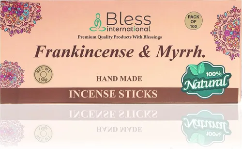Miniatura 3 de Bless International varillas de incienso 100 % natural hechas a mano, sumergidas a mano, el mejor aroma Incienso y mirra
