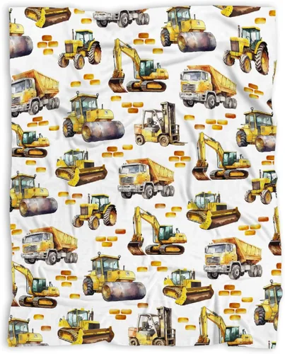 Miniatura 38 de Manta de bebé con texto en inglés «Just A Boy Who Loves Trucks» para niños y niñas, manta súper suave para envolver al recién nacido, acogedora