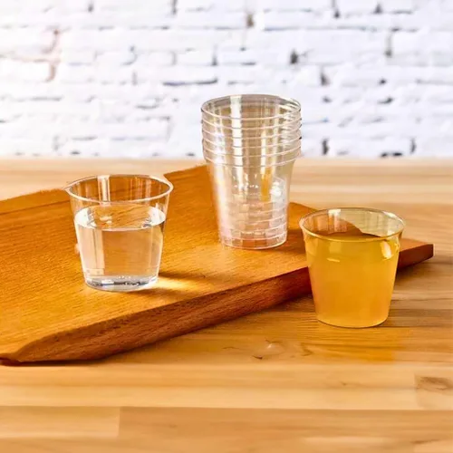 Miniatura 3 de Green Direct Vasos de chupito de plástico desechables de 1 onza, paquete de 100, pequeños vasos de plástico para vodka, whisky, tequila, vino