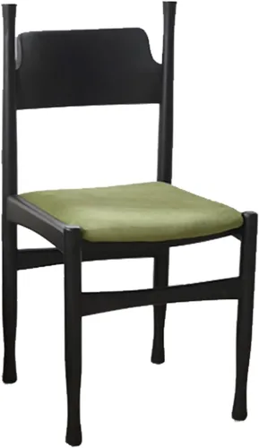 Miniatura 13 de Sillas de comedor, modernas sillas de comedor de madera, silla de cocina tapizada, taburete sin brazos de granja, silla ocasional para cocina, sala