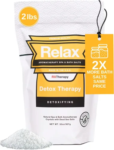 Relax Spa & Bath, Sales de Epsom y del Mar Muerto, sales de baño de aromaterapia para bañera de hidromasaje, baño o spa, infundidas con magnesio,