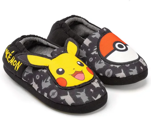 Miniatura 4 de Pokemon Pikachu - Pantuflas para niños y niñas con personajes 3D, Amarillo