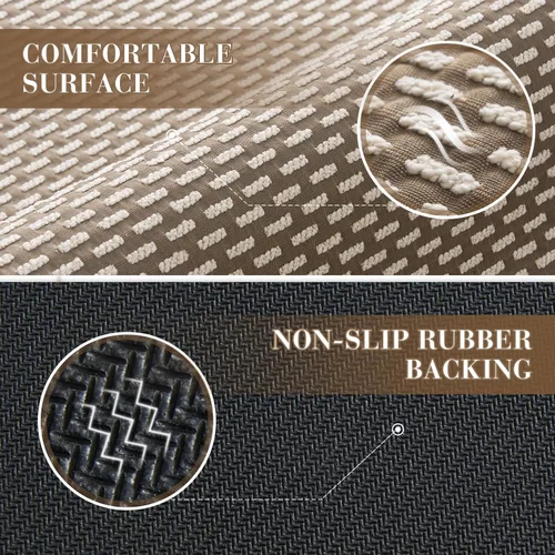 Miniatura 4 de RESARE Alfombra de baño antideslizante, lavable a máquina, súper absorbente, de secado rápido, suave y de apoyo, 17 x 24 pulgadas, color marrón