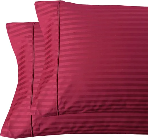 Miniatura 24 de Royal Tradition Damasco rayado 580 hilos, 100 % algodón tamaño Queen juego de sábanas de cama beige