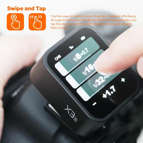 Miniatura 2 de Godox Disparador de flash inalámbrico X3-S para cámaras Sony, sistema inalámbrico X 2.4G TTL Autoflash HSS1/8000s OLED Pantalla táctil de alto