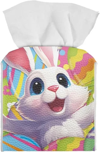 Miniatura 8 de Lindas decoraciones de ajolote con estampado de animales, caja de pañuelos de cuero, soporte de Navidad, organizador de papel de seda impermeable
