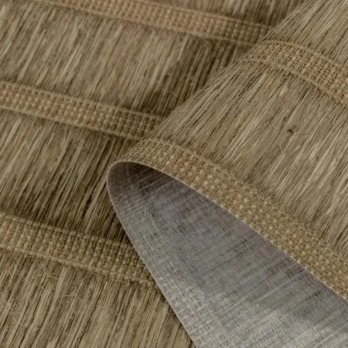 Miniatura 14 de GoDear Design Papel tapiz texturizado, papel tapiz de imitación de tela de hierba, 23" An x 96" L, papel sin pegar, tono Timber