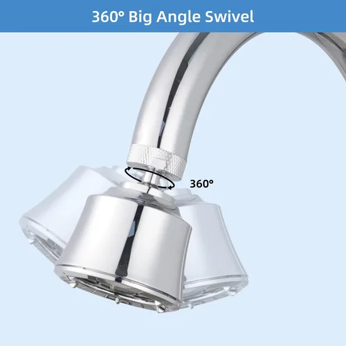Miniatura 5 de Hygie Rinse Reemplazo de la cabeza del grifo del fregadero de cocina, accesorio rociador de 4 grifos rociadores con giro de ángulo grande, rosca