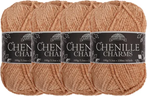 Miniatura 79 de JubileeYarn - Hilo de chenilla (3.53 oz/poliéster peinado, circonita), 1 pastel