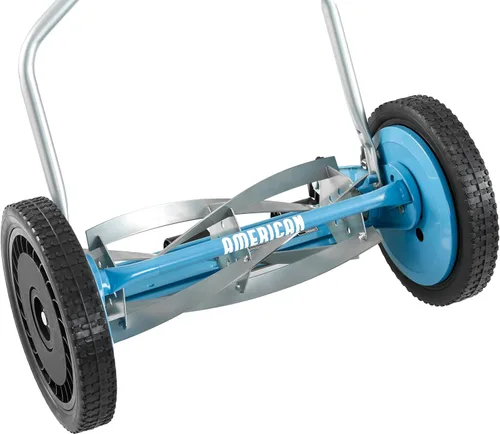 Miniatura 20 de American Lawn Mower Company 1204-14 Cortacésped de carrete de empuje de 4 hojas de 14 pulgadas, color rojo