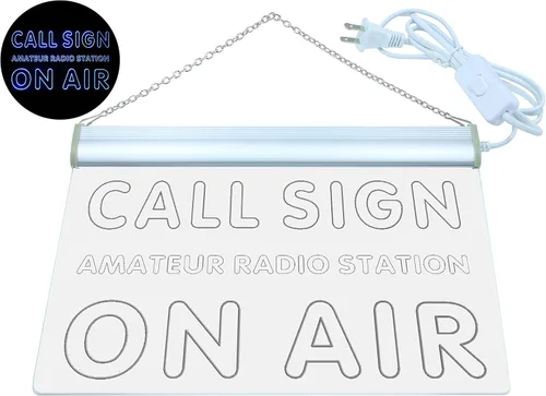 Miniatura 2 de ADVPRO wa-tm señal de llamada personalizada en la estación de radio aficionado del aire Led señal de neón