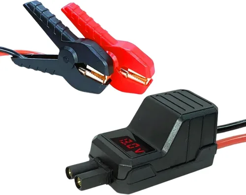 MEGAWISE Abrazaderas de arranque inteligentes, cables de abrazadera de refuerzo automotriz, abrazaderas de cocodrilo de repuesto con pantalla LCD