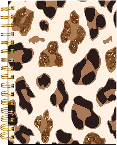 Miniatura 10 de Cuaderno de espiral iampanda, encuadernación fuerte de doble alambre con papel premium para mujeres y niñas, lindo cuaderno/diario de 60 hojas A5