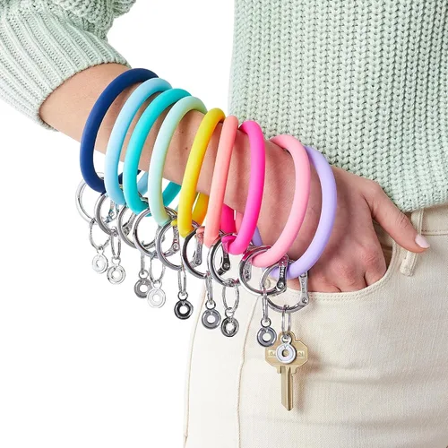 Miniatura 3 de Llavero de pulsera original, llavero grande de silicona