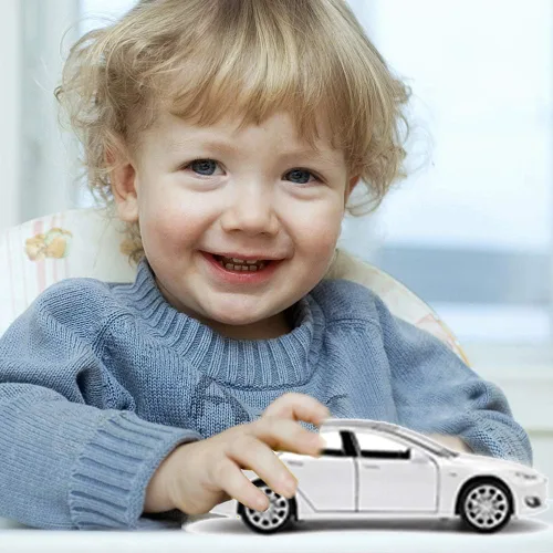 Miniatura 5 de gidoyi Modelo de Coche de Juguete S Modelo de Aleación Vehículos de Juguete de tracción hacia atrás Escala 1/32 Juguetes de Coche para Niños Negro