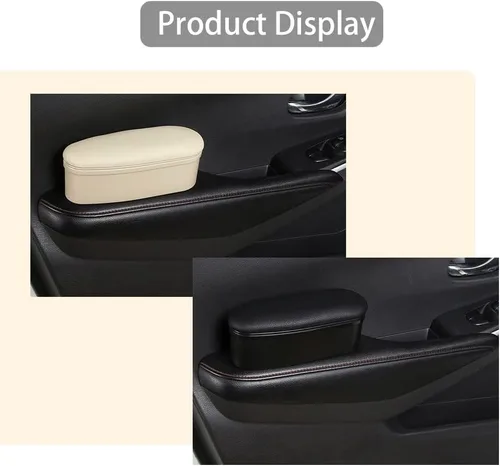 Miniatura 7 de ASUBHA Funda de soporte para reposabrazos de automóvil, cojín para reposabrazos, cómoda almohada para reposabrazos de puerta lateral del automóvil