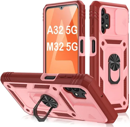 Miniatura 103 de PASNEW Funda para Samsung Galaxy A54, Soporte Metálico y Cubierta Deslizante para Cámara, Militar Multicapa Resistente de Cuerpo Completo a Prueba