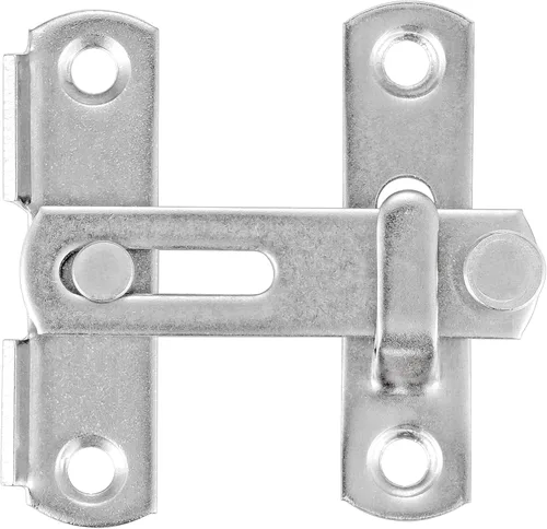Miniatura 7 de INIRET Paquete de 4 pestillos para puerta de granero, 1.89 x 1.89 pulgadas, acero inoxidable de níquel cepillado para mascotas, pestillo de puerta