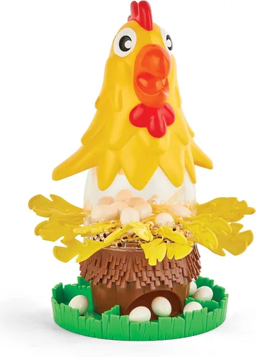 Game Zone Pluck It - Juego interactivo de pollo para 2 a 4 jugadores de 4 años en adelante, desarrolla habilidades de coordinación mano-ojo y
