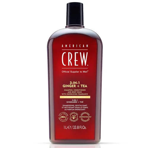 Miniatura 20 de American Crew Champú, acondicionador y gel de baño para hombres, 3 en 1, 3.3 onzas líquidas