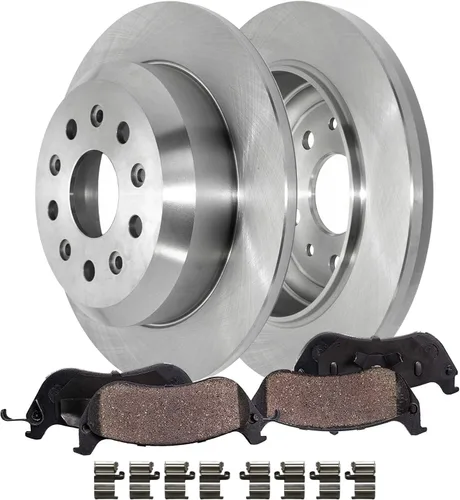 Miniatura 22 de Detroit Axle - Kit de frenos para Ford Transit Connect 2018-2023, rotores de freno de disco Pastillas de freno de cerámica con reemplazo