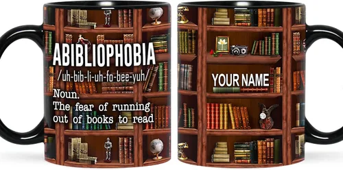 Miniatura 19 de B62112 - Taza de bibliotecario personalizada, motor de búsqueda original, estante de biblioteca, taza para amantes de los libros, color negro, 11