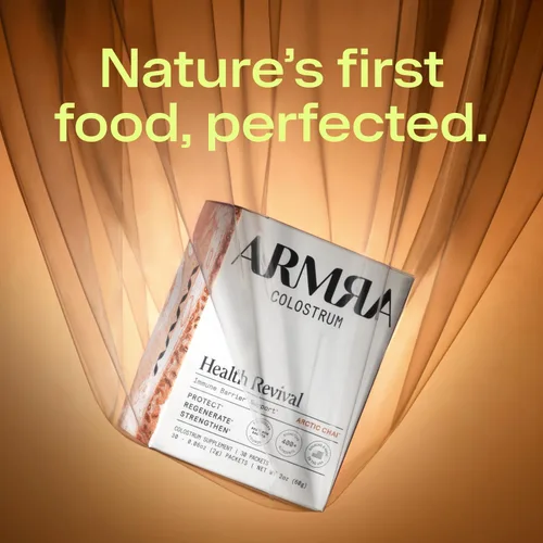 Miniatura 4 de ARMRA Polvo de calostro Arctic Chai Salud intestinal e hinchazón Piel y cabello Inmunidad Keto, gluten y sin grasa 30 porciones