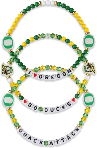 Miniatura 86 de FOCO NCAA unisex-adulto Paquete de 3 Pulseras de la Amistad con Cuentas con Logotipo de Equipo Universitario de la NCAA Oficialmente Licenciadas
