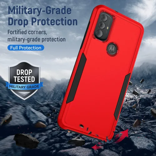 Miniatura 6 de Funda para Moto G Play 2023, con protector de pantalla [probada contra caídas de grado militar], funda protectora resistente robusta de servicio