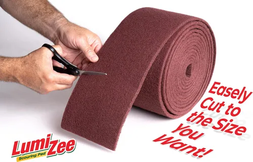Miniatura 3 de Almohadilla de fregado resistente de 19 pies de tamaño ultra grande, color marrón, 19 x 6 x 0.3 pulgadas (19.7 ft x 5.9 in x 0.315 in), manchas