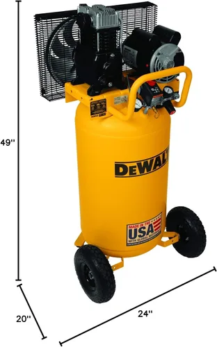 Miniatura 10 de DEWALT Compresor de aire vertical de 25 galones, portátil, lubricación con aceite, transmisión por correa, 200 PSI máx., compresor de aire portátil