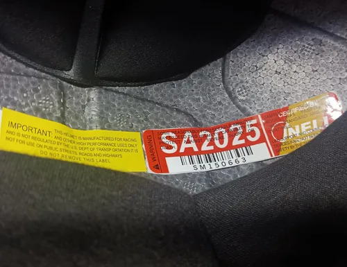 Miniatura 6 de Conquer Snell SA2025 - Casco de carreras de auto de cara abierta aprobado - Adulto Hombres Mujeres Jóvenes - (Negro / Blanco / Plata)