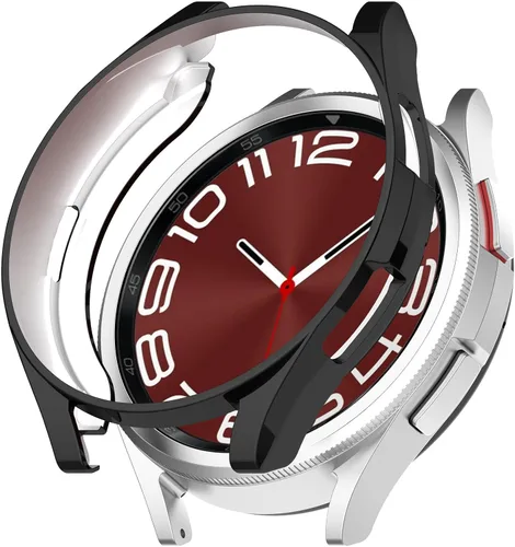 Miniatura 2 de Funda compatible con Samsung Galaxy Watch 6 Classic de 1.693 in 2023, suave TPU chapado en todo el contorno, a prueba de arañazos, funda protectora