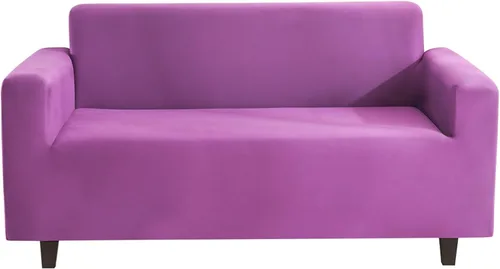 Miniatura 10 de Fundas de sofá de color liso, funda elástica para sofá, protector universal de muebles, suave, lavable, con parte inferior elástica, fundas de sofá