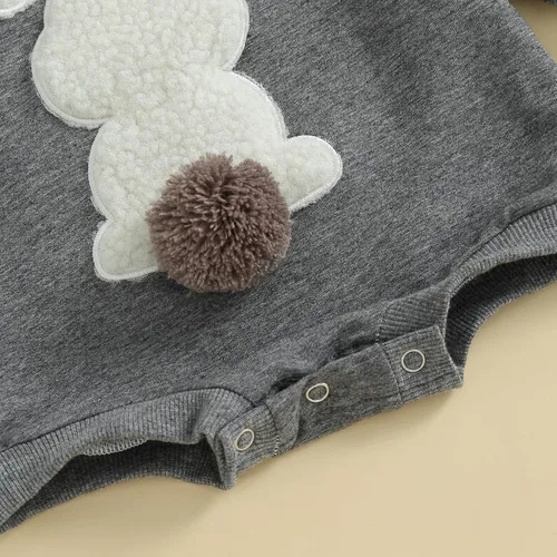 Miniatura 10 de FYBITBO Sudadera de cuello redondo para bebé niña y niño, mameluco de burbujas, camisa de manga larga, traje de San Valentín, ropa de otoño