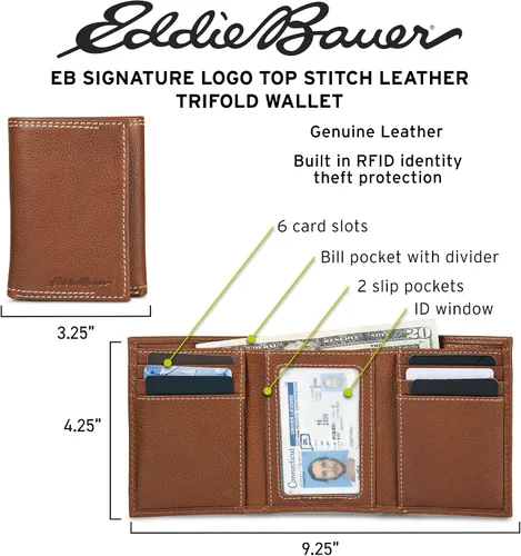 Miniatura 5 de Cartera Trifold Signature de Eddie Bauer para Hombre