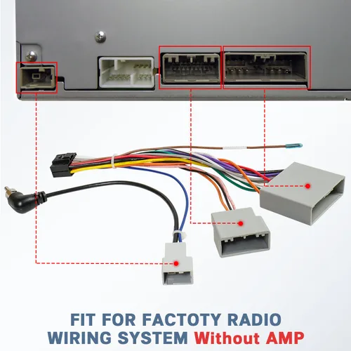 Miniatura 3 de Reemplazo del arnés de cableado estéreo de radio para Honda CRV 2007-2011 y Honda Civic 2008-2011 sin AMP, cable de altavoz de radio de coche ISO