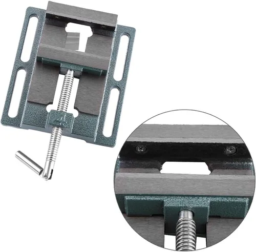 Miniatura 3 de Tornillo de prensa de taladro, 4 "de hierro fundido resistente tamaño de apertura de fresado soporte de banco abrazadera de carpintería máquina
