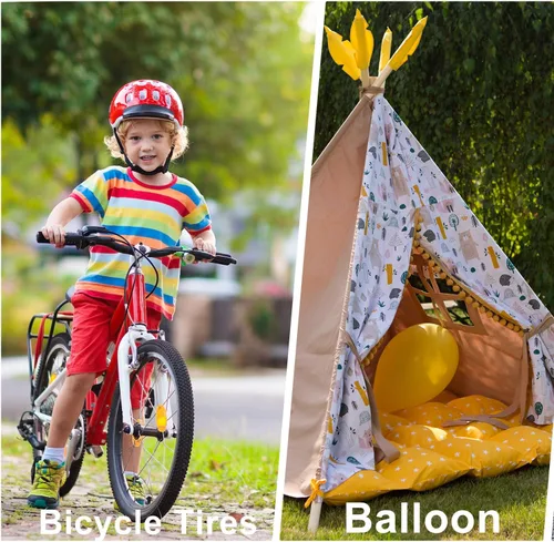 Miniatura 7 de GOBKO Bomba de bicicleta con manómetro, bomba de piso de bicicleta para válvulas Presta y Schrader, inflador de neumáticos de bicicleta, inflador