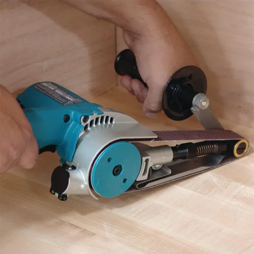Miniatura 8 de Makita 9031 lijadora de banda de velocidad variable 5A, 1-18pulgadas por 21pulgadas